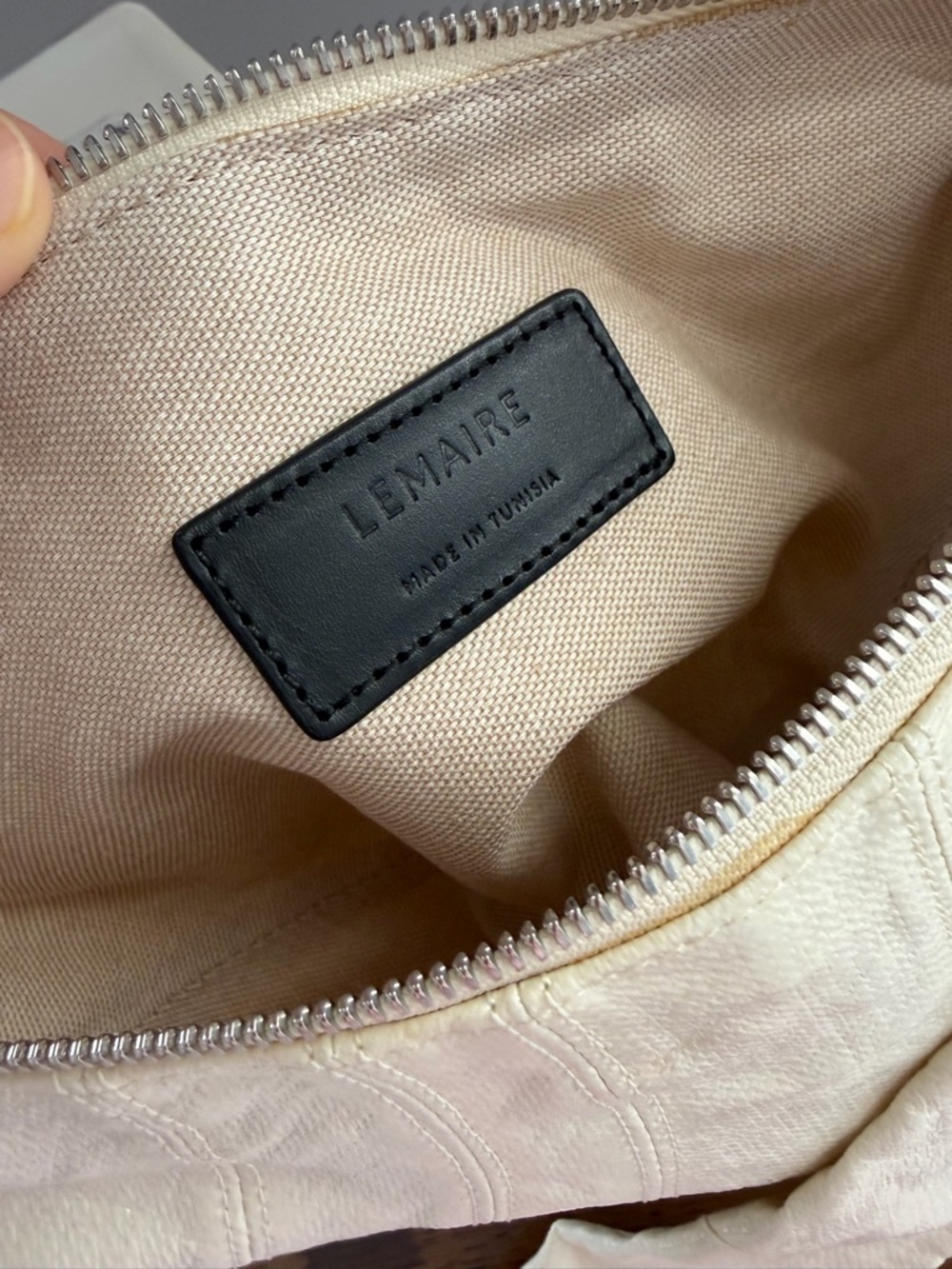 Lemaire Small Croissant Bag in Almond Milk - Picture 9 of 12